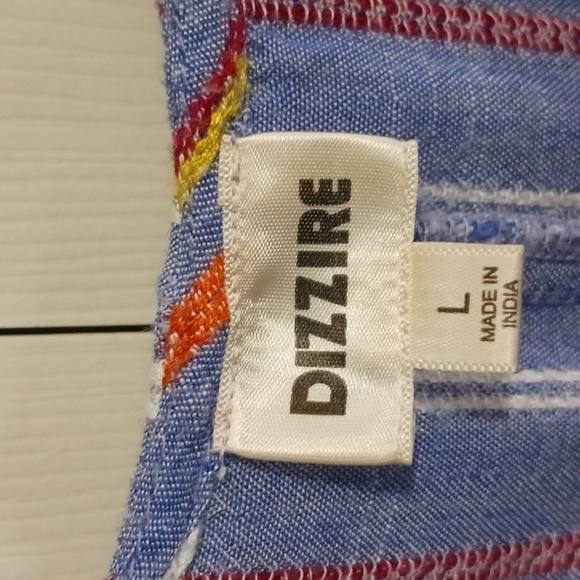 DIZZIRE rayon boho blouse - L - Picture 2 of 5